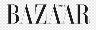 Harper's Bazaar logo in black on a transparent background