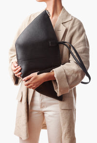 Concierge Tote: Medium Classic in Stamped Leather