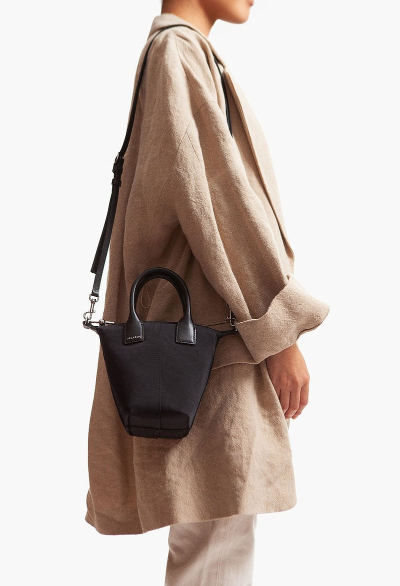 Concierge Tote: The Mini in Stamped Leather