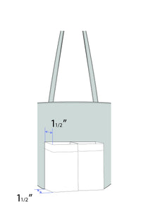 Concierge Tote: Medium Classic in Stamped Leather