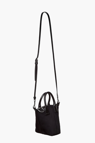Mini Concierge Tote – Black Nylon Crossbody