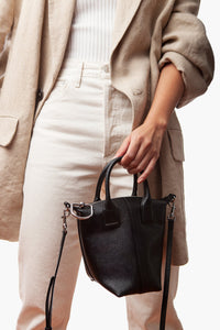 Concierge Tote: The Mini  in Stamped Leather